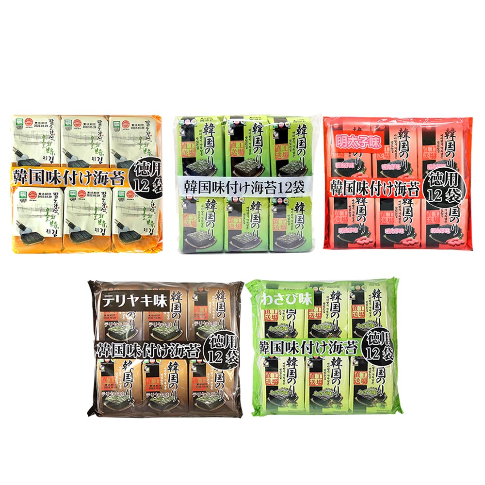 韓國 orionjako 海苔 42g/包 麻油風味/嚴選味付/芥末風味/照燒風味