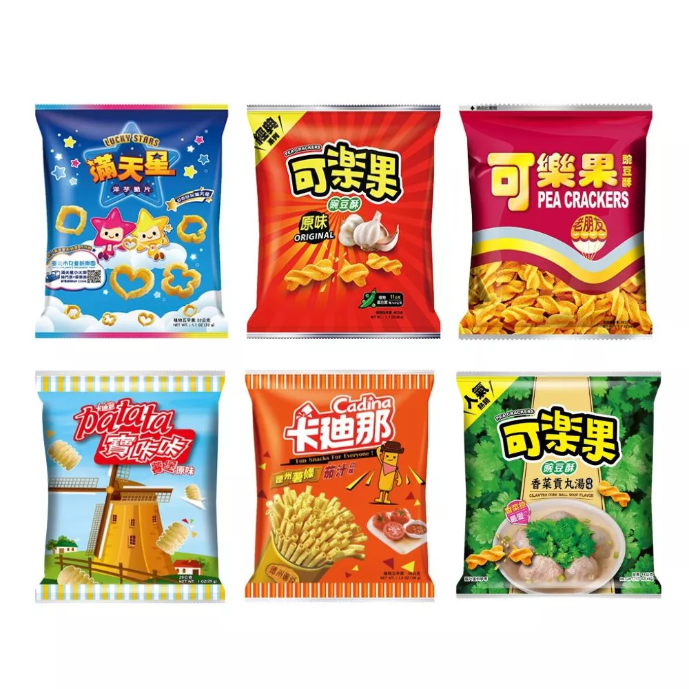 【蝦皮直營】聯華食品 可樂果/滿天星/寶咔咔/卡迪那(29g~48g) 原味/古早味/德州薯條茄汁口味