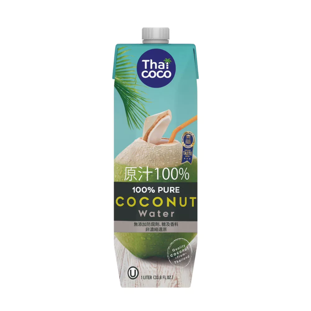 【蝦皮直營】泰國第一品牌 THAI COCO 100%純天然椰子水 1000ml 飲料