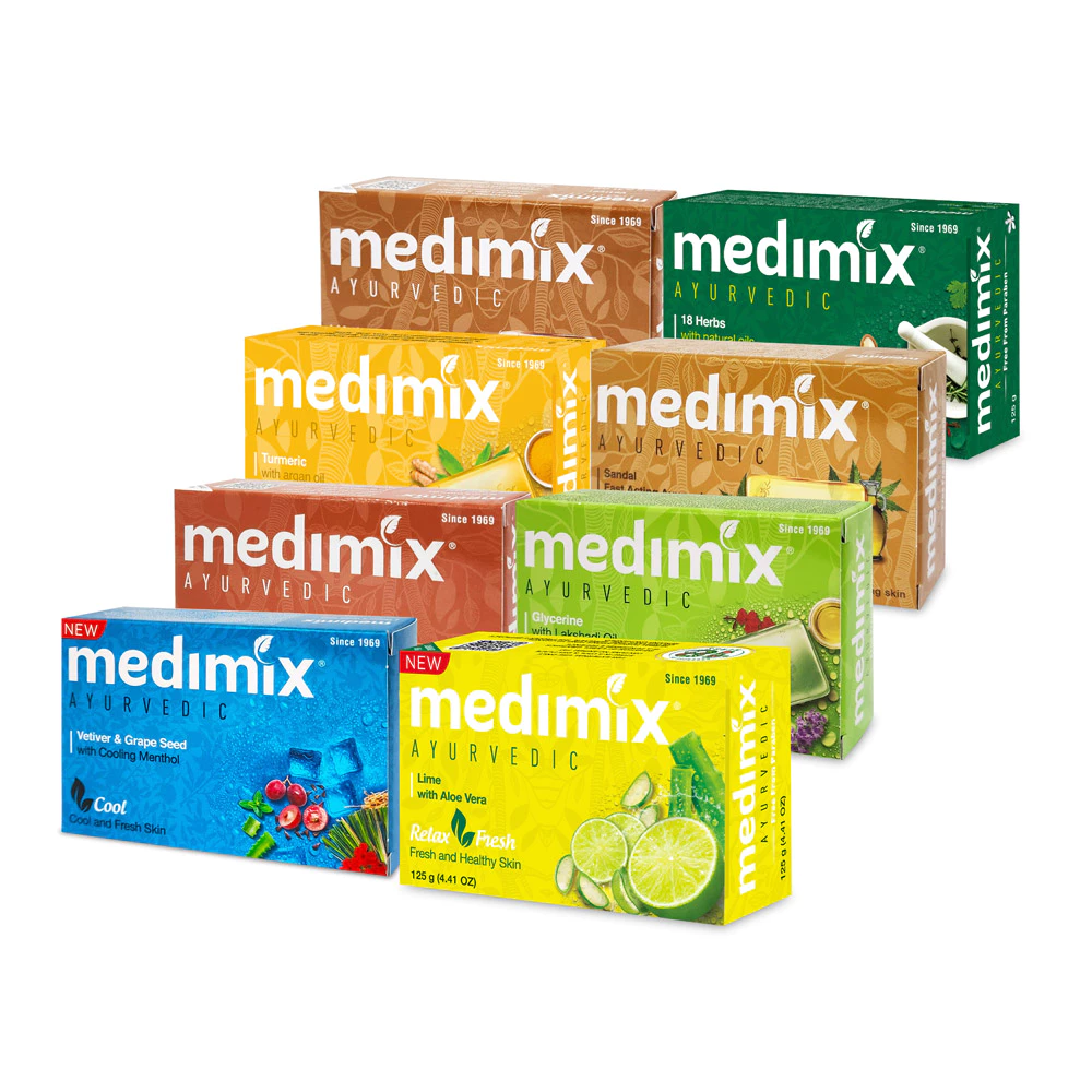 Medimix印度綠寶石香皂美肌皂125g檀香/草本/寶貝/薑黃/藏紅花/岩蘭草/藍