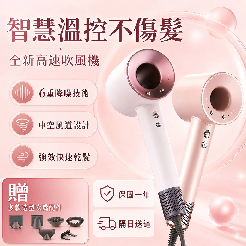 BSMI負離子無葉吹風機
