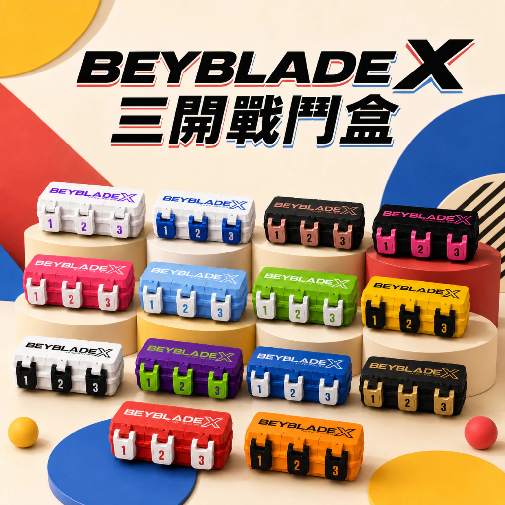 台灣製 快速 現貨 戰鬥陀螺 收納盒X Beyblade X 錦標賽收納盒 戰鬥陀螺 收藏盒 比賽盒 爆