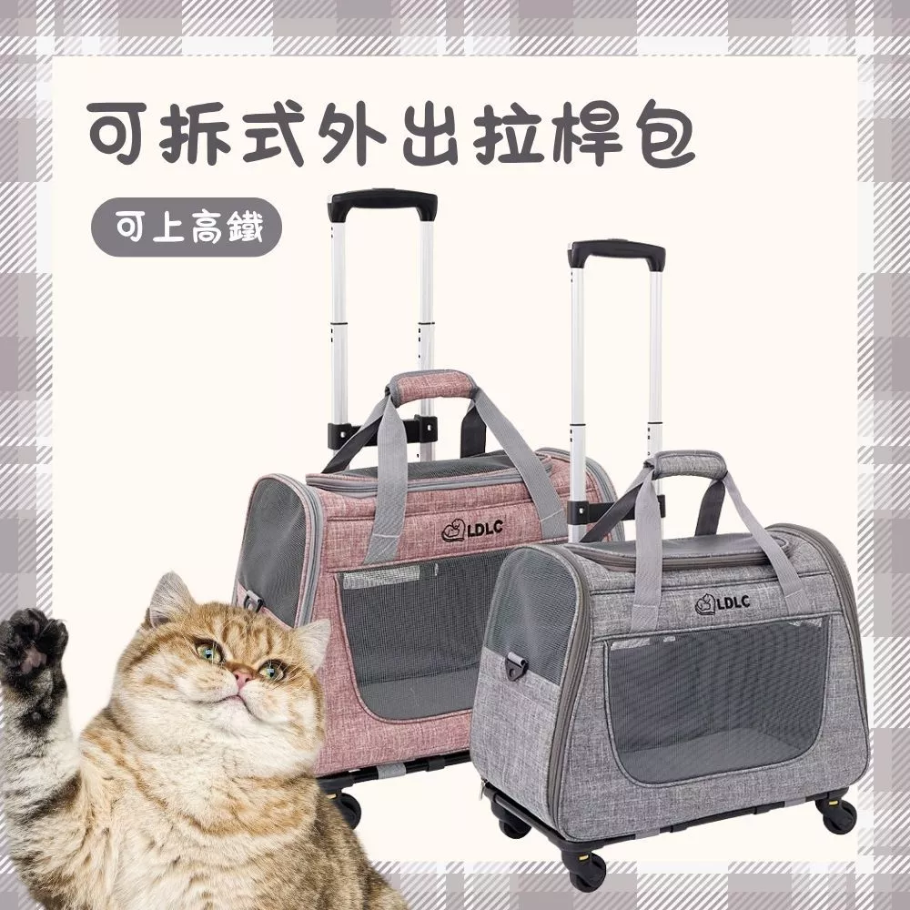 可拆式可上雙鐵寵物拉桿包